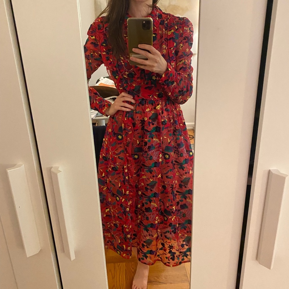 Embroidered luxury dress